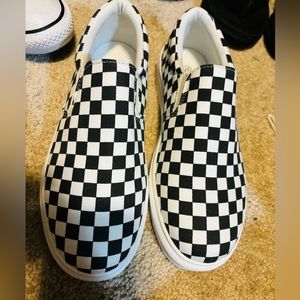 Checkered shoes